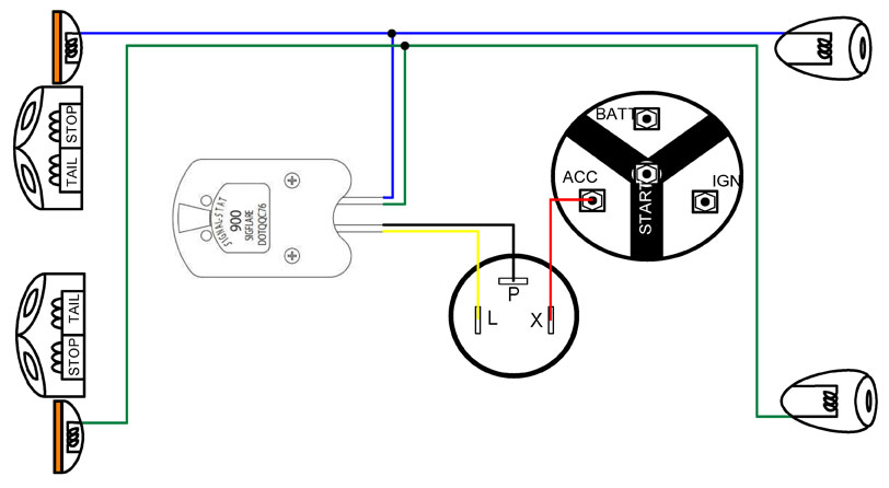 Signal-Stat 900 Sigflare Wiring Diagram from www.ynzyesterdaysparts.com